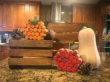 Load image into Gallery viewer, Pumpkin Cork Decorations Hand painted made with Upcycled wine corks|wine lovers gift|Perfect teachers gift|
