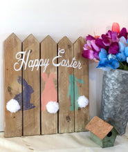 Load image into Gallery viewer, Happy Easter Picket Fence Wall Hanging (Can be Customized)
