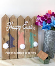 Load image into Gallery viewer, Happy Easter Picket Fence Wall Hanging (Can be Customized)
