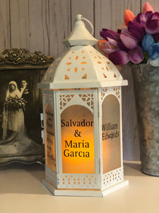 Because there is Someone We Love in Heaven, there's a little bit of Heaven at our Wedding| 10 in White Memorial Lantern|Can be Personalized