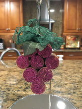 Load image into Gallery viewer, Wine Cork Bunch Grape Ornament| Christmas Ornament| Wine Lover Gift| Wine Corks| Cork Ornament| Wine Ornament| Wine Gift|Wine Bottle Hanging
