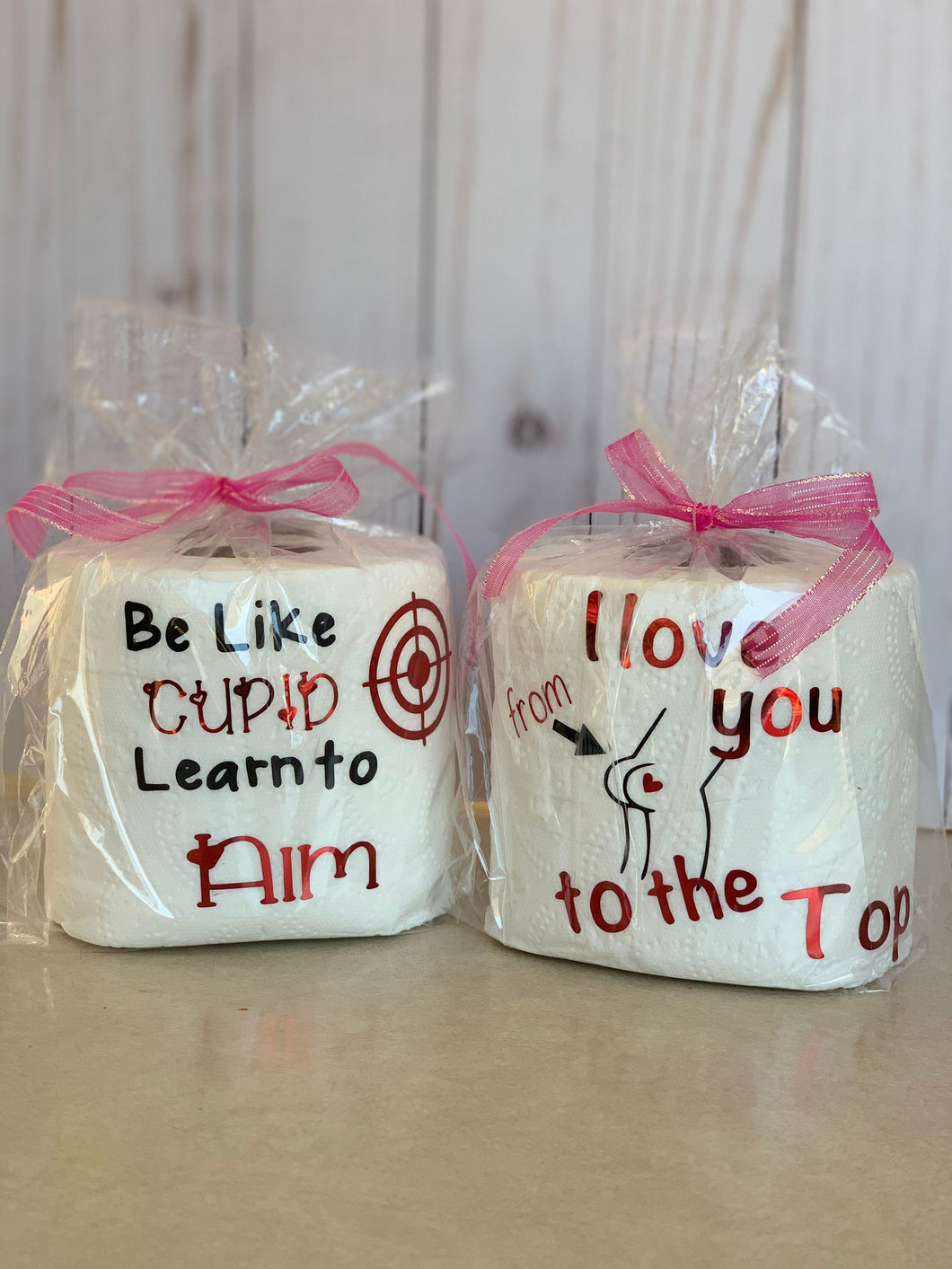 Be Like Cupid Learn to Aim, Valentine's Day Gag Gift, Funny TP, Gag Gift, Birthday Funny Toilet Paper, TP humor