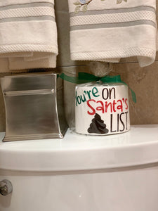 You're on Santas POOP List Funny Toilet Paper| Christmas Gag Gift| Funny TP| Great Secret Santa Gift|  Funny Grab bag TP Roll|Gift for 2020