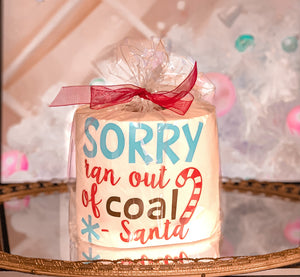 Sorry I ran out of Coal Funny Toilet Paper| Christmas Gag Gift| Funny TP| Great Secret Santa Gift|  Funny Grab bag TP Roll